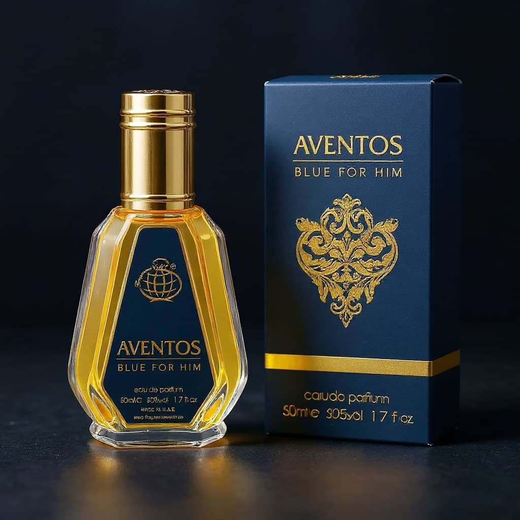 عطر ادکلن مردانه کرید ارولفا – کرید آبی فراگرنس ورد مدل اونتوس بلو (Fragrance World Aventos Blue For Him) حجم 50 میل — تصویر ۴