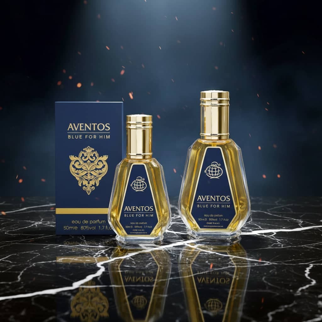 عطر ادکلن مردانه کرید ارولفا – کرید آبی فراگرنس ورد مدل اونتوس بلو (Fragrance World Aventos Blue For Him) حجم 50 میل — تصویر ۵