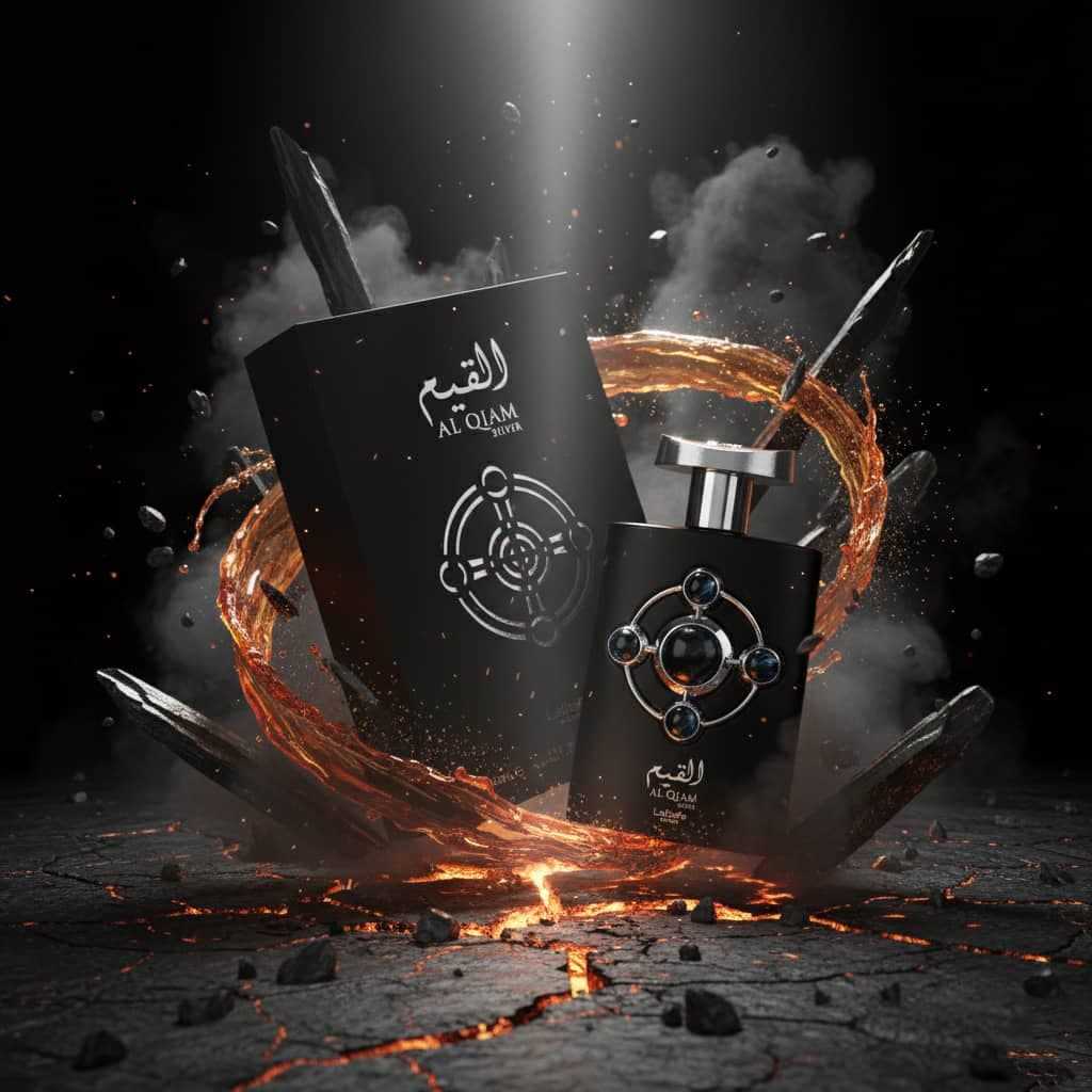 عطر ادکلن عربی زنانه مردانه پراید القیم سیلور ( نقره ایی ) لطافه رایحه بولگاری تایگار (Lattafa Pride Al Qiam) حجم 100 میل