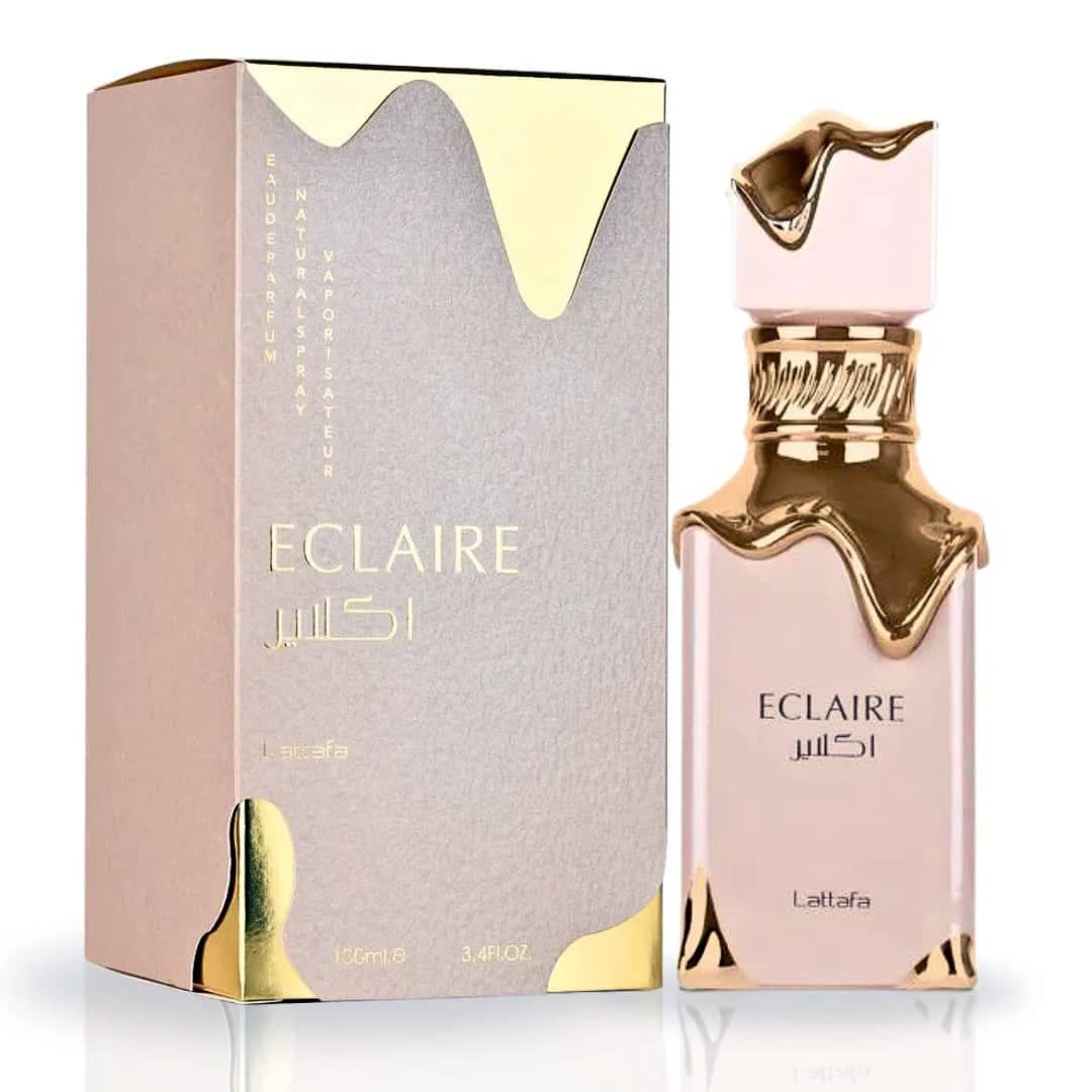 عطر ادکلن عربی زنانه اکلایر لطافه رایحه بیانکو لاته (Lattafa Eclaire) حجم 100 میل — تصویر ۸