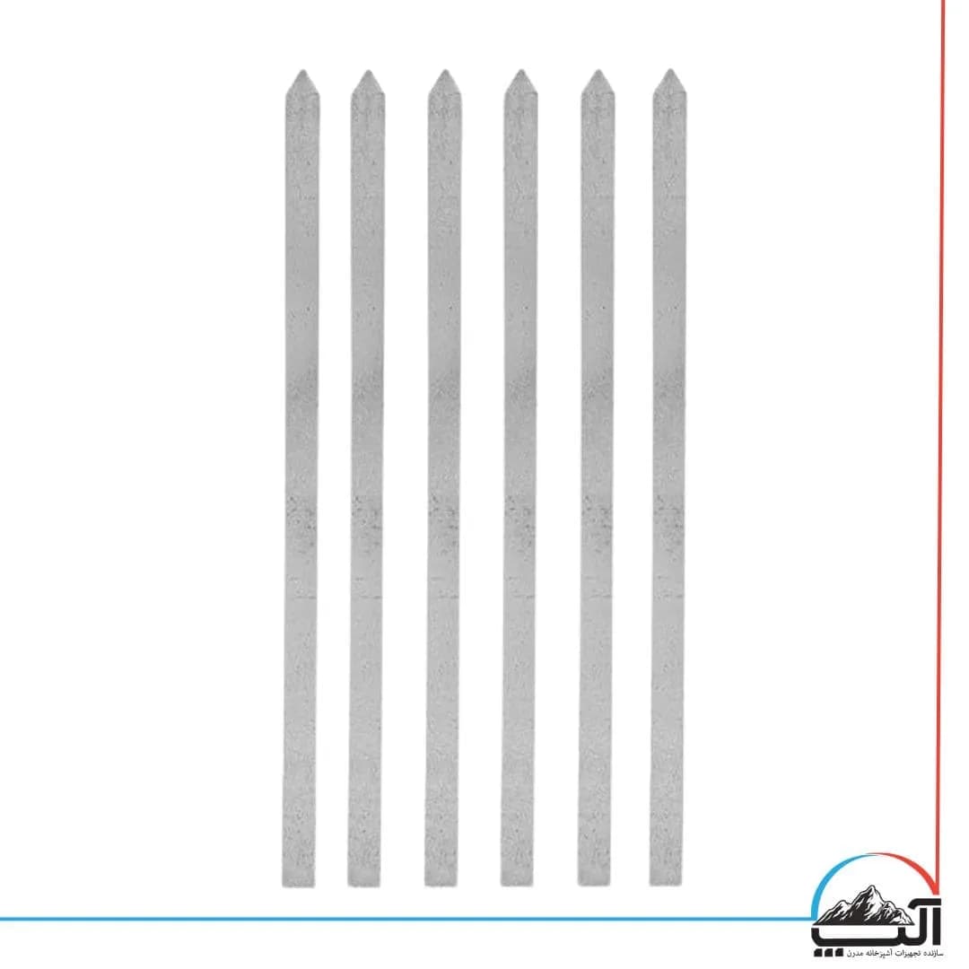 سیخ کباب کوبیده استیل 65 سانت ضخامت 2 میل