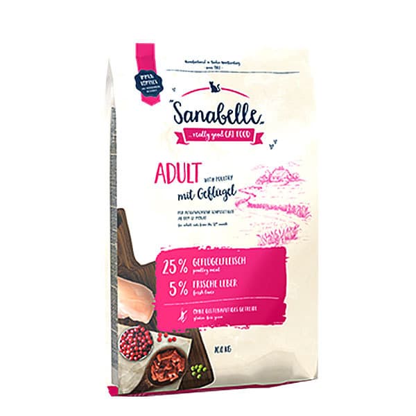 غذای خشک گربه سانابل با طعم مرغ – Sanabelle Adult Poultry