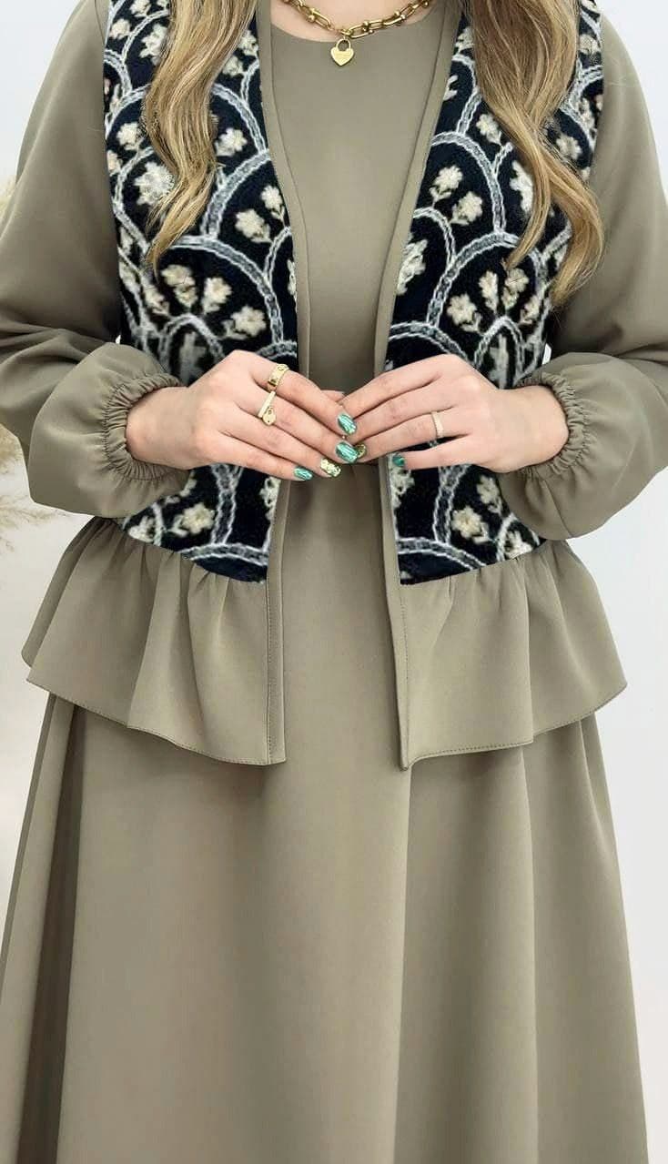 جلیقه و پیراهن لنین مجلسی زنانه — تصویر ۷