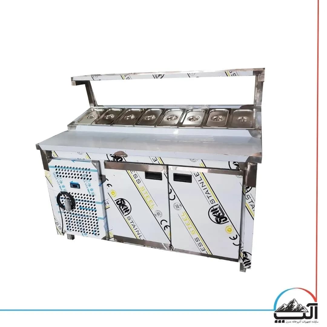 تاپینگ پیتزا ۱۲۰ سانتی استیل