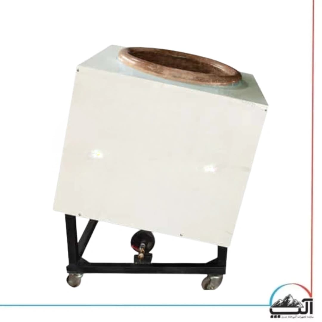 تنور گلی رستورانی استیل چهار نان 80*80 چرخ دار سنگین — تصویر ۵