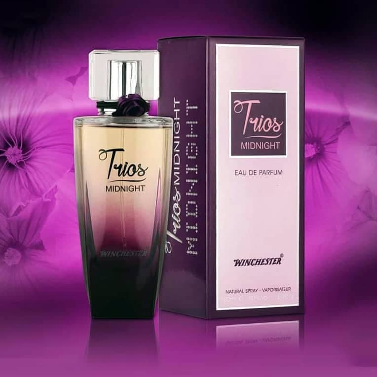 عطر ادکلن زنانه ترزور میدنایت رز وینچستر فرانسه مدل تریوس میدنایت (Royality Wenchistr Trios Midnight) حجم 100 میل — تصویر ۳