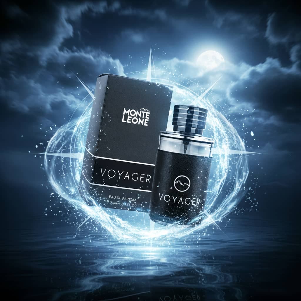 عطر ادکلن مردانه مونت بلنک اکسپلورر فراگرنس ورد مدل مونت لئون ویاگر (Fragrance World Monte Leone Voyager) حجم 100 میل — تصویر ۳