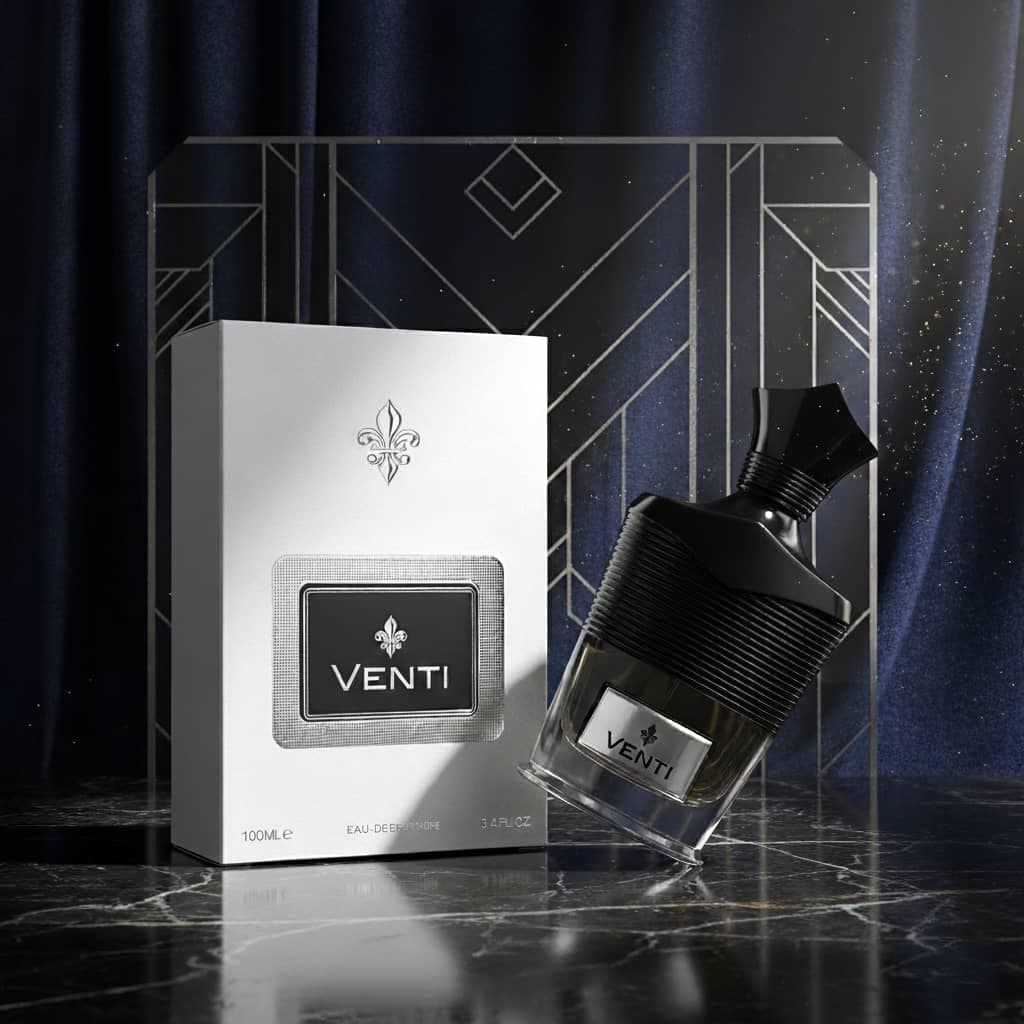 عطر ادکلن مردانه کرید اونتوس فراگرنس ورد مدل ونتی (Fragrance World Venti) حجم 100 میل