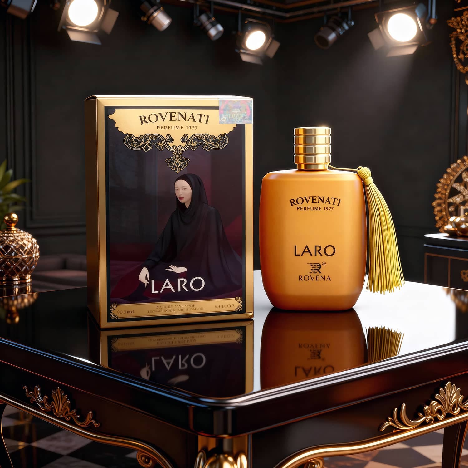 عطر ادکلن زنانه زرجوف کازاموراتی لیرا روونا فرانسه مدل رووناتی لارو (Rovena Rovenati Laro) حجم 100 میل