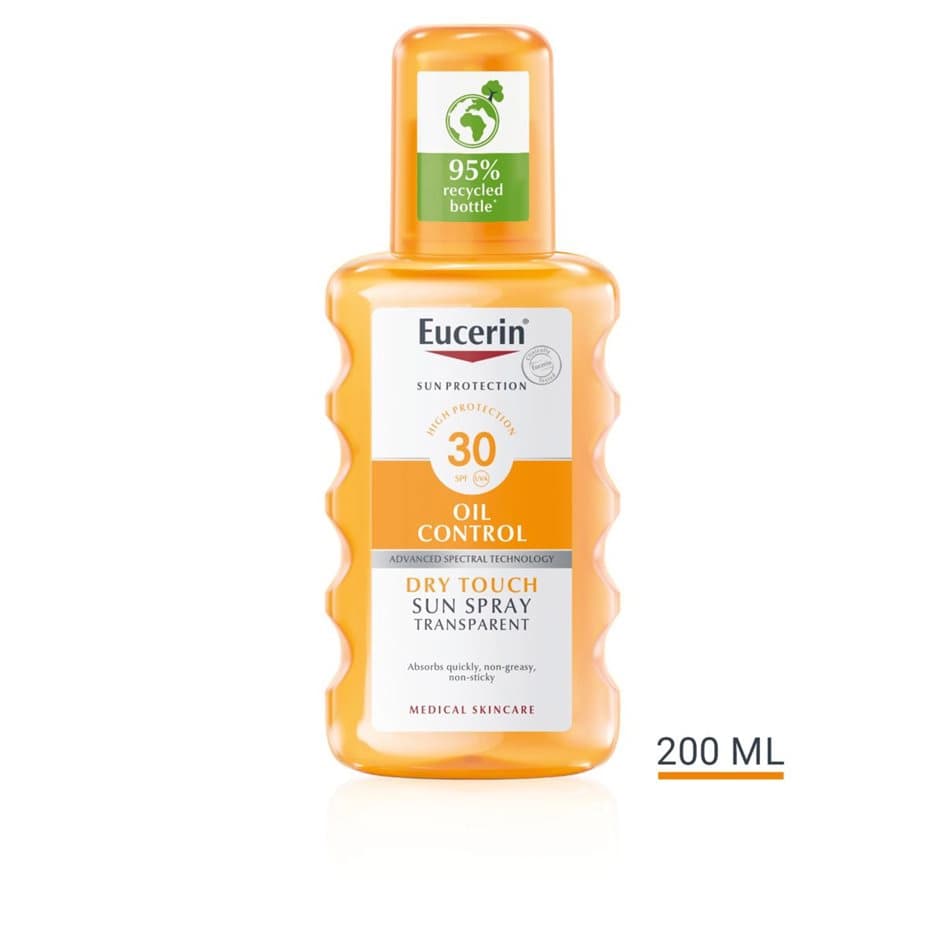اسپری ضد آفتاب بدن اوسرین spf30 بدون رنگ حجم 200 میل | فاقد چربی و ضد آب
