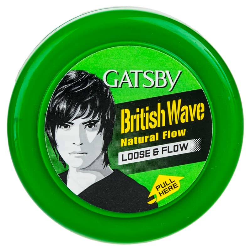 واکس مو گتسبی سبز مدل Gatsby British Wave حجم 75 گرم — تصویر ۳