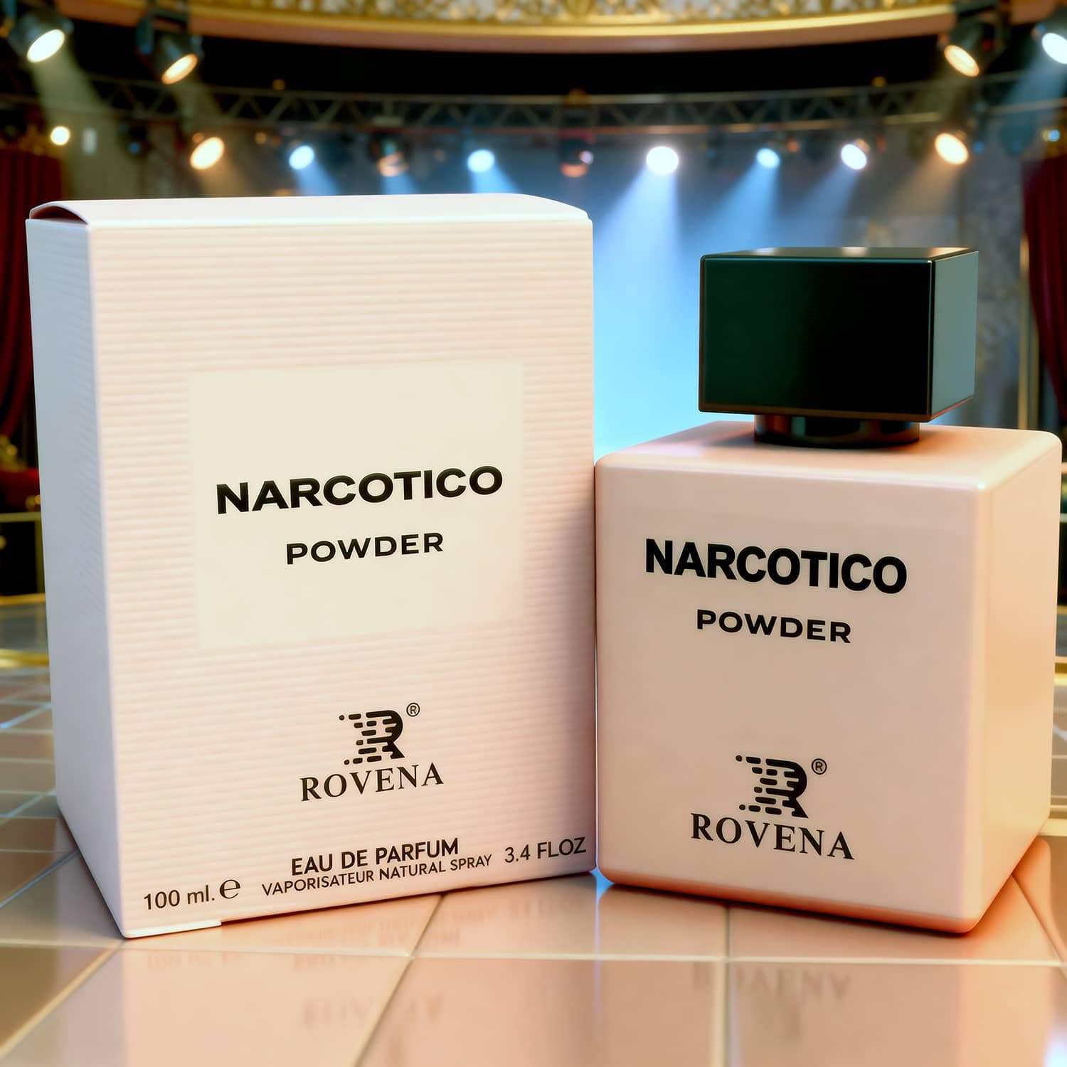 عطر ادکلن زنانه نارسیسو رودریگز پودر روونا فرانسه مدل نارکوتیکو پودر (Rovena Narcotico Powder) حجم 100 میل — تصویر ۳