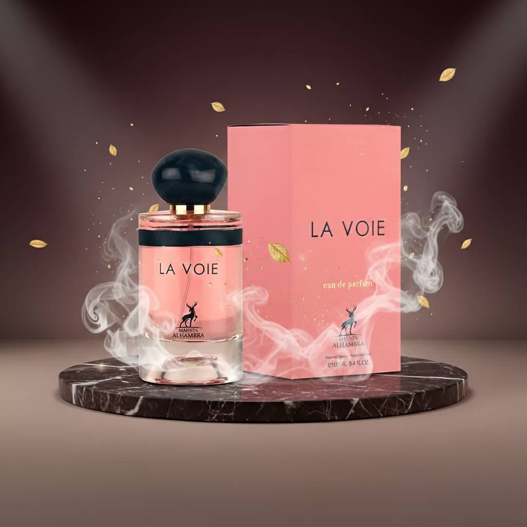 عطر ادکلن زنانه جورجیو آرمانی مای وی الحمبرا مدل لا وی (Maison Alhambra La Voie) حجم 100