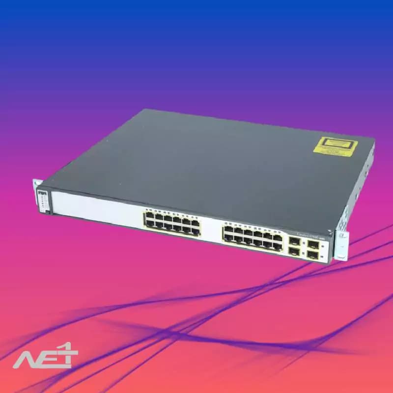 سوئیچ سیسکو 24 پورت مدل Cisco WS-C3750G-24TS-S1U — تصویر ۳