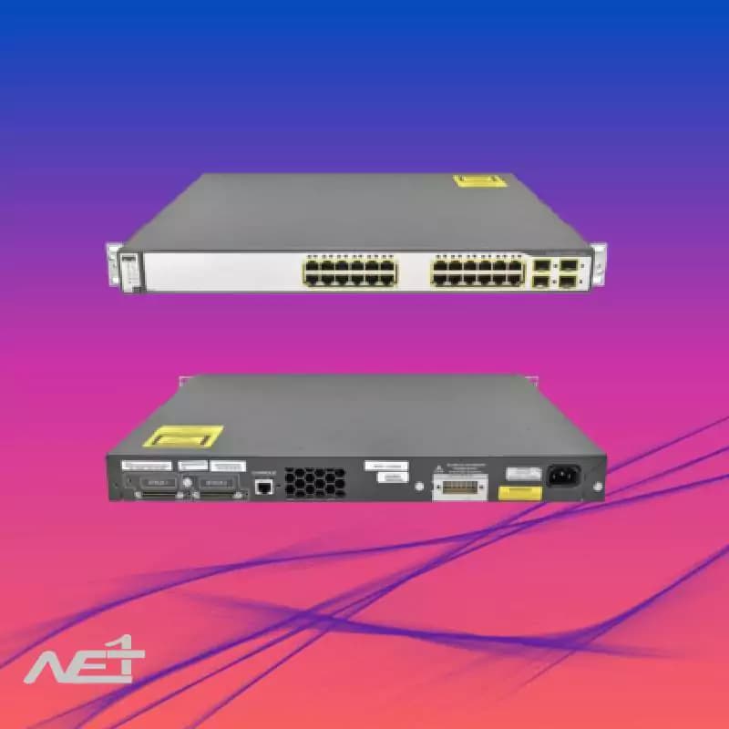 سوئیچ سیسکو 24 پورت مدل Cisco WS-C3750G-24TS-S1U — تصویر ۲