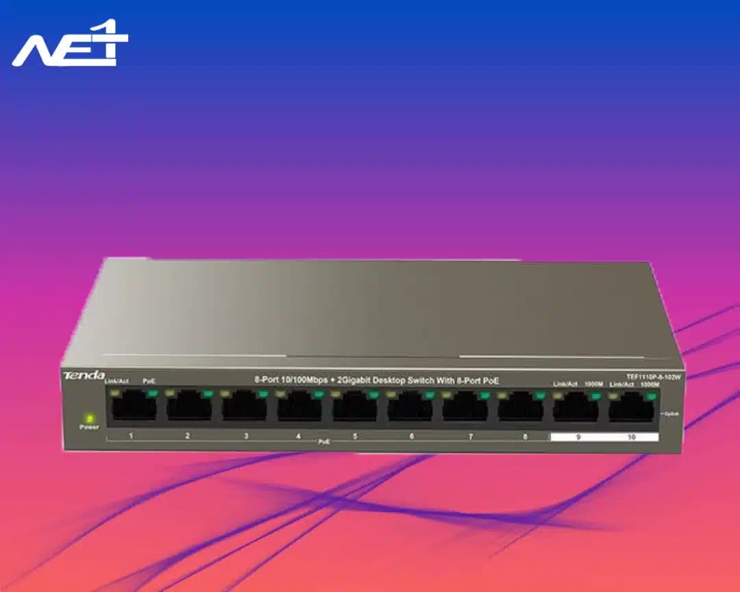 سوئیچ تندا مدل Tenda TEF1110P-8-102W