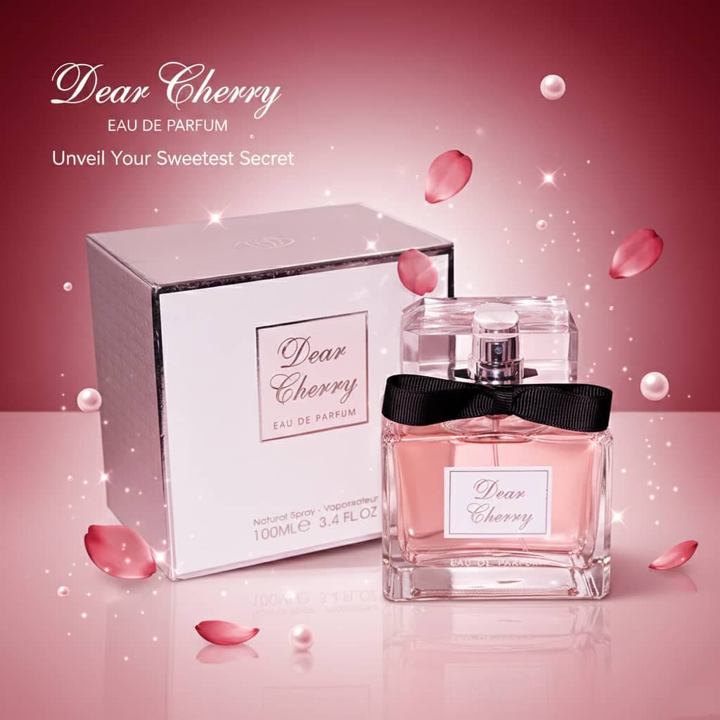عطر ادکلن زنانه میس دیور چری فراگرنس ورد مدل دیر چری (Fragrance World Miss Dior Cherie) حجم 100 میل