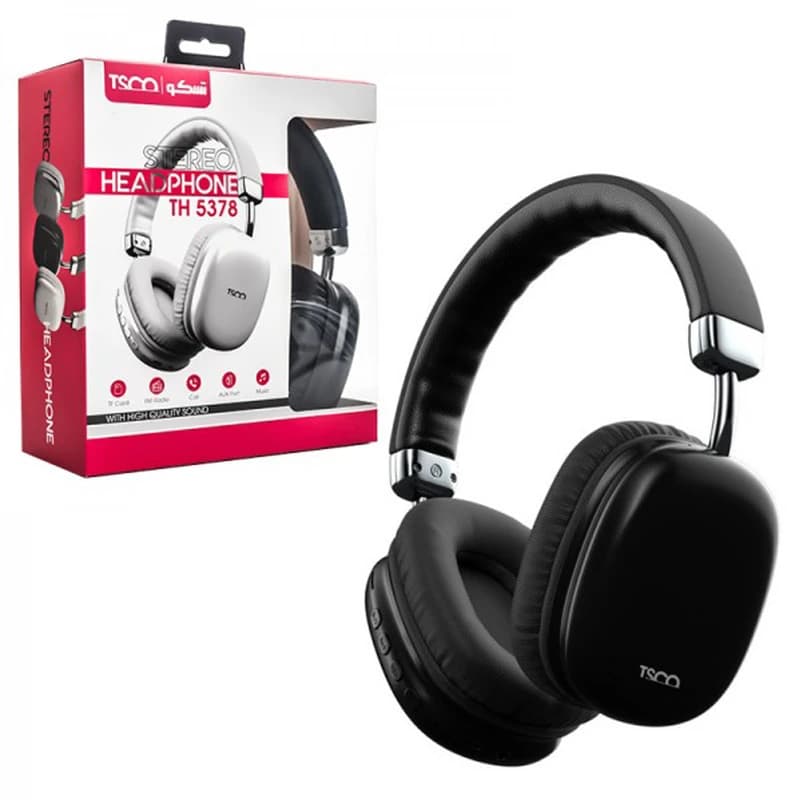 هدست بی سیم تسکو مشکی TSCO TH 5378 – Black — تصویر ۵