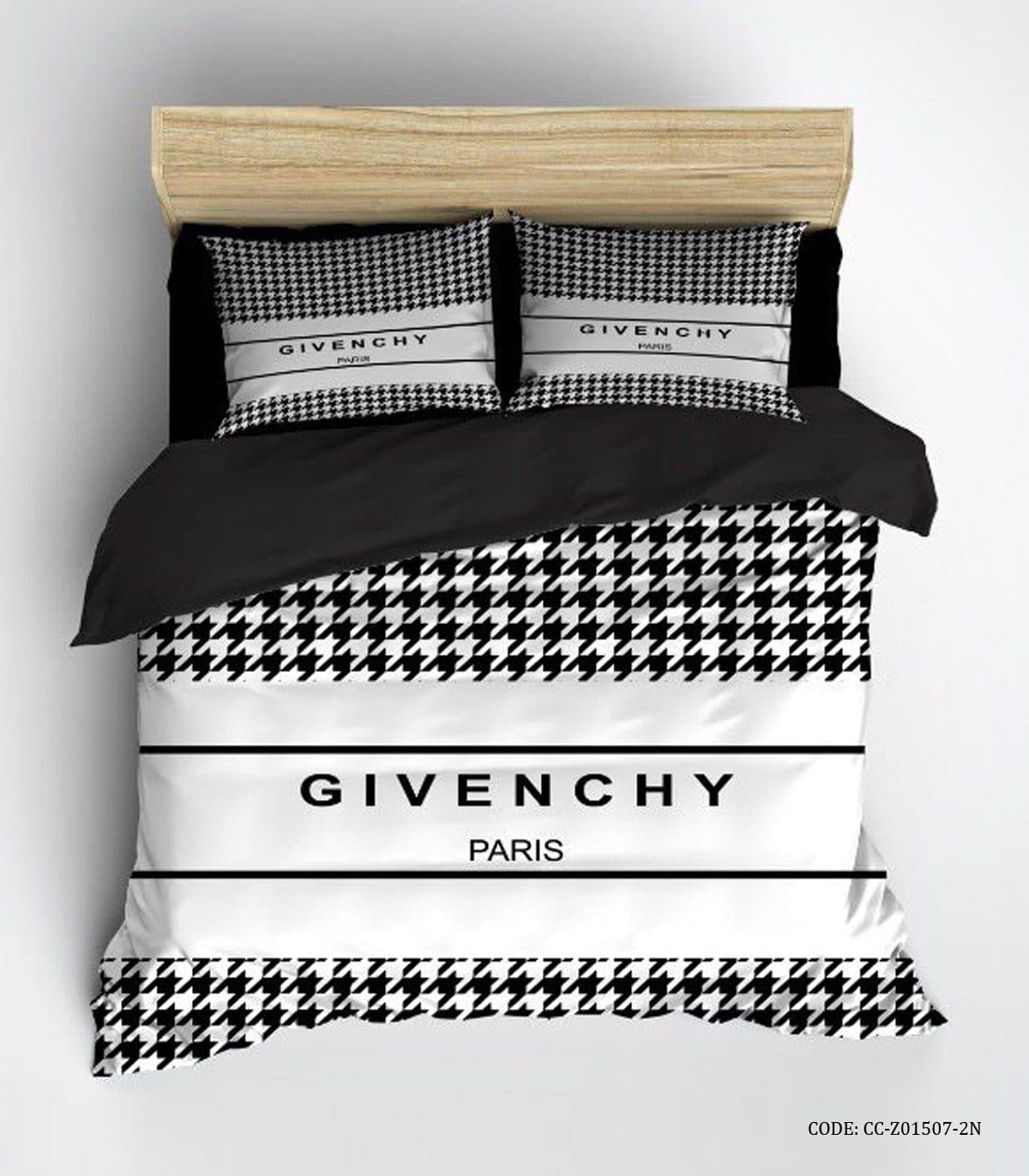 روتختی اسپرت سفید مشکی چهارخونه طرح GIVENCHY