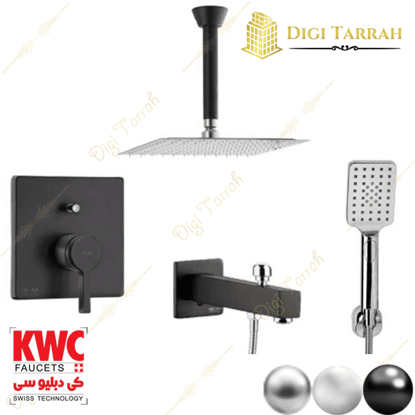 شیر دوش توکار kwc مدل آوا تیپ 4 — تصویر ۲