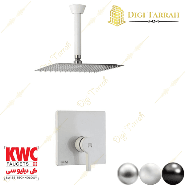 شیر دوش توکار kwc مدل آوا تیپ 1 — تصویر ۲