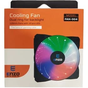 فن کیس 12*12 سانتی متر RGB دار انزو ENZO FAN-004