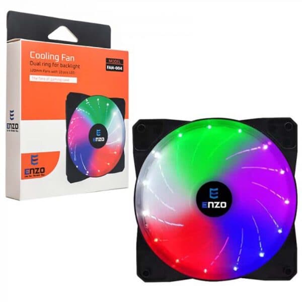 فن کیس 12*12 سانتی متر RGB دار انزو ENZO FAN-004 — تصویر ۱۰