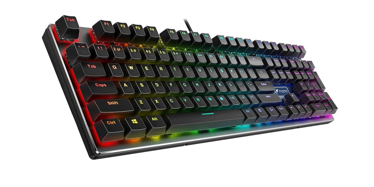 کیبورد گیمینگ سیمی رپو مدل V700 RGB — تصویر ۲