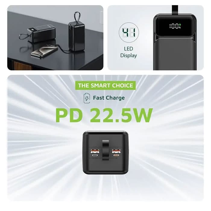 پاوربانک 50000mAh گرین لاین مدل Power Tank جعبه باز — تصویر ۴