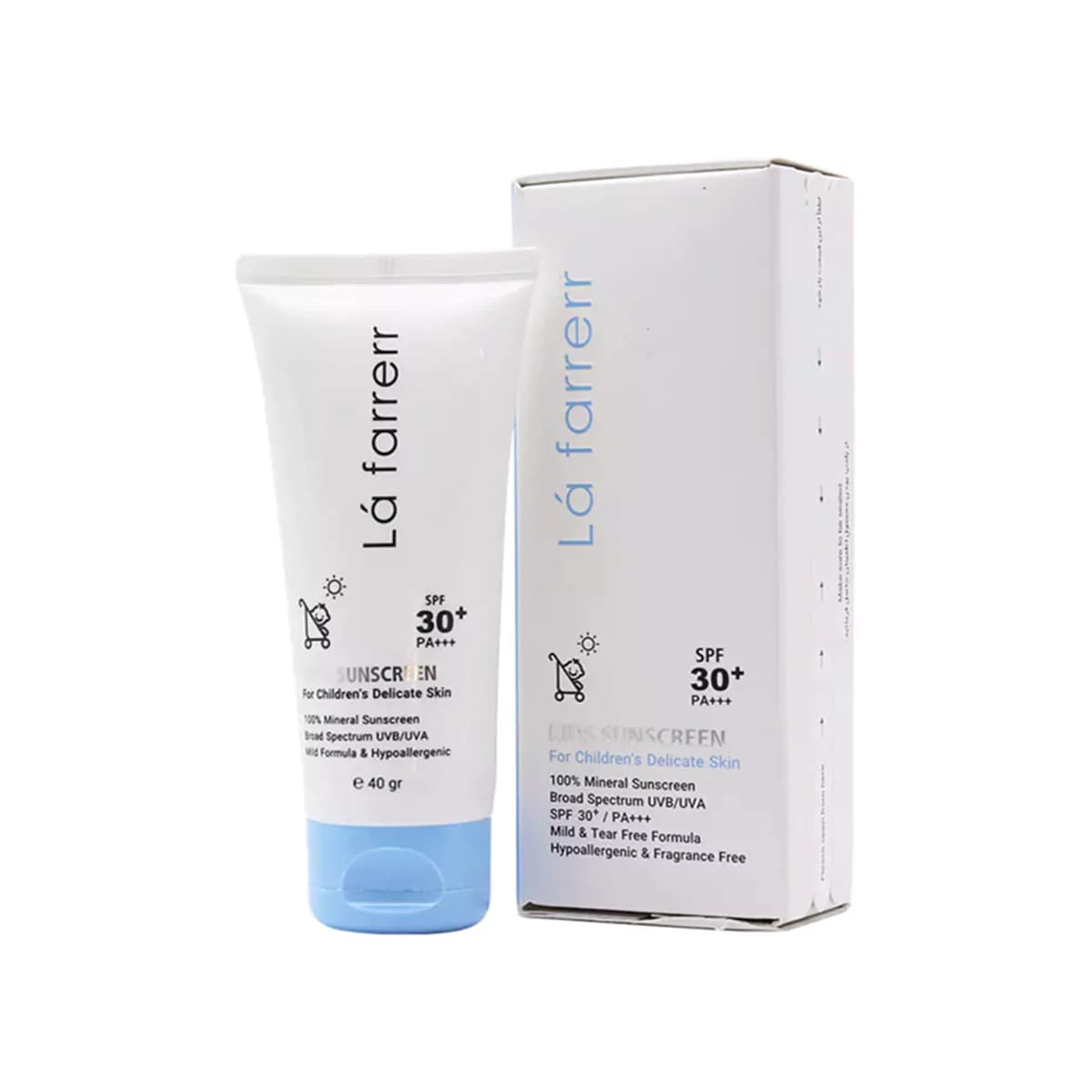 کرم ضد آفتاب کودکان آبی SPF30 لافارر — تصویر ۴