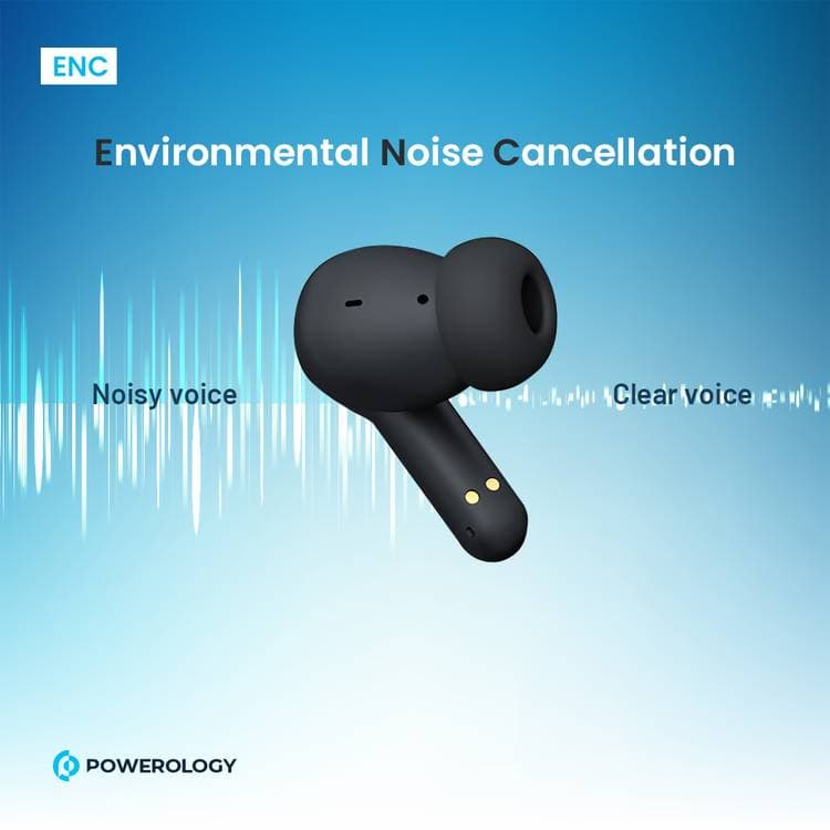 هندزفری بلوتوثی پاورولوژی مدل Quad Mic ENC — تصویر ۴