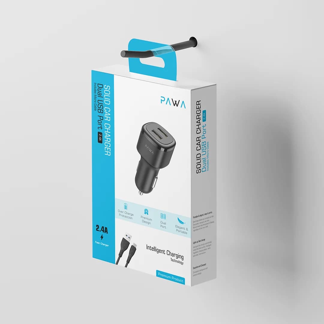 شارژر فندکی خودرو 2.4 آمپر پاوا مدل PW-24AICCM به همراه کابل USB به MICRO — تصویر ۴