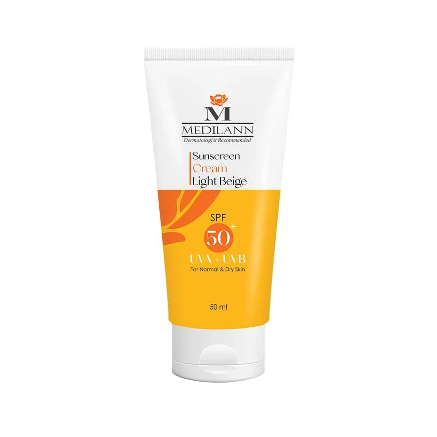 کرم ضد آفتاب رنگی SPF50 مدیلن — تصویر ۳