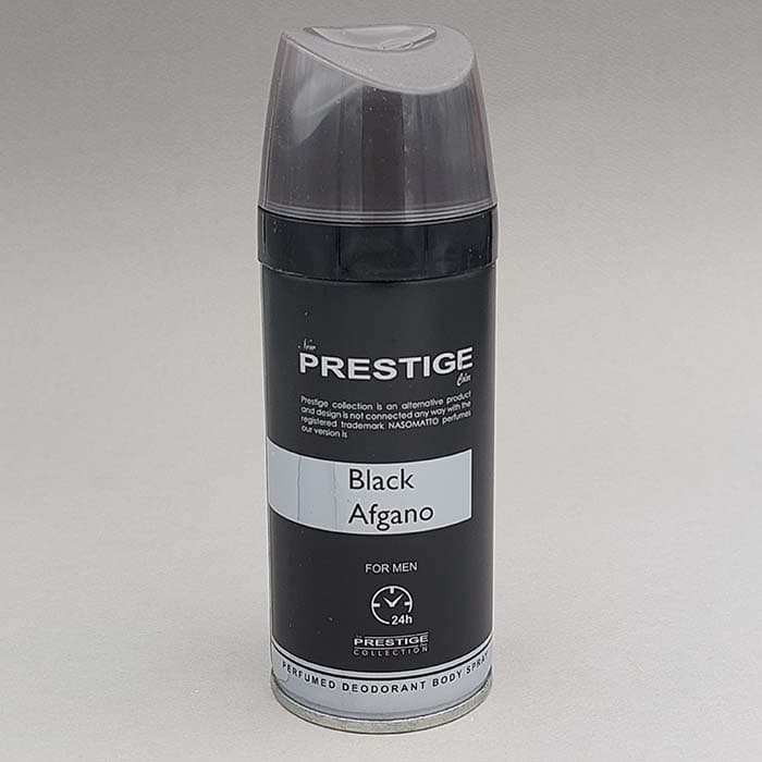 اسپری بدن مردانه پرستیژ Prestige مدل Black Afgano — تصویر ۵