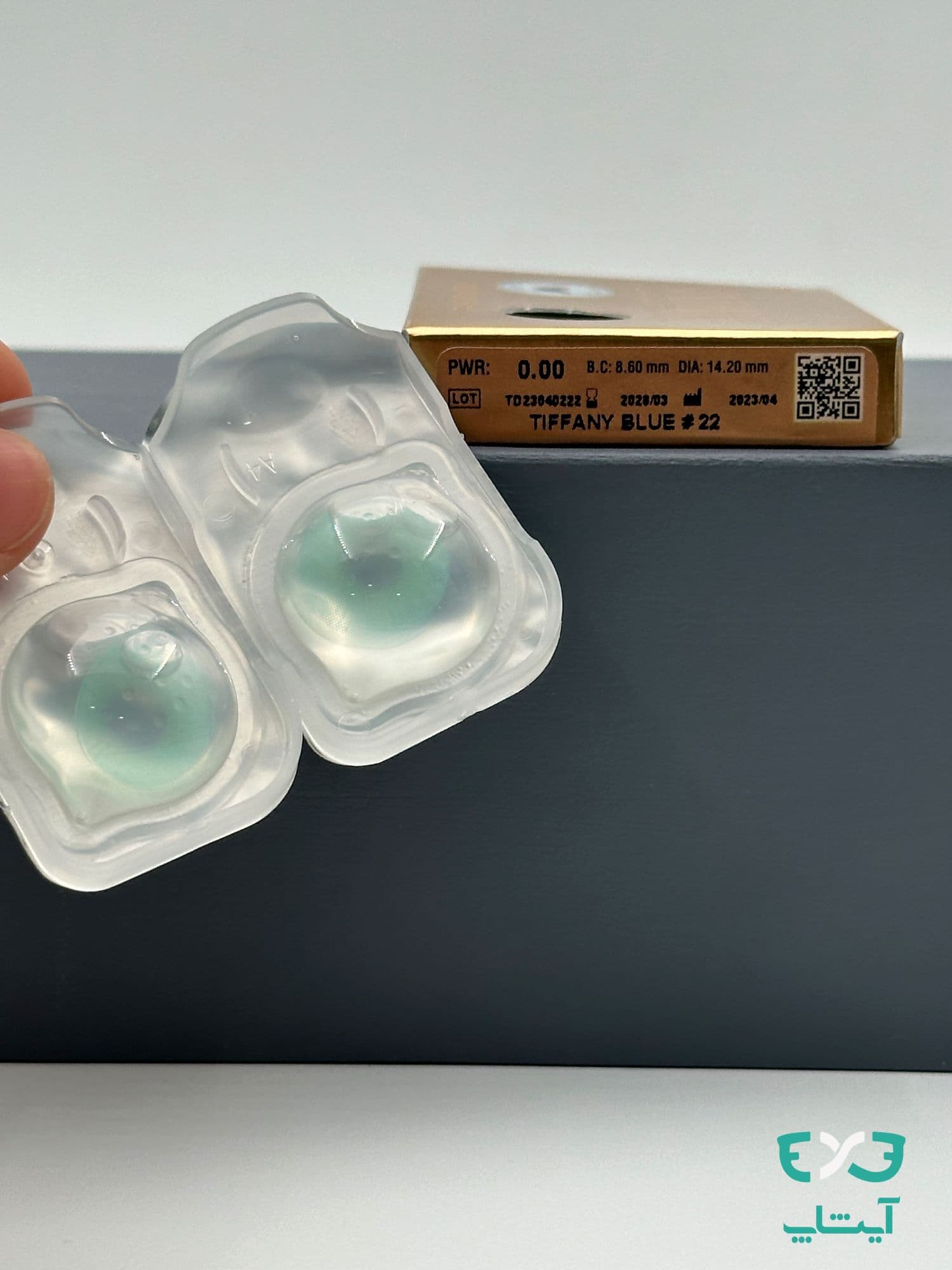 لنز رنگی زیبایی دهب تیفانی بلو Dahab tiffany blue — تصویر ۲