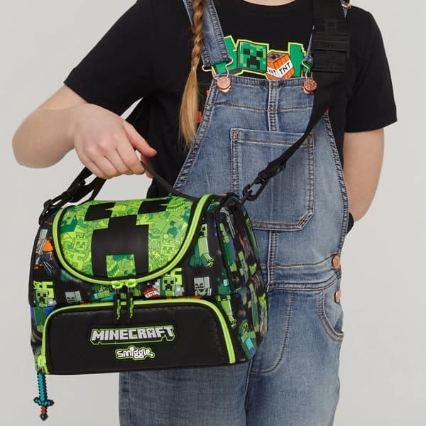 کیف غذا 2 طبقه Smiggle طرح ماینکرفت — تصویر ۴