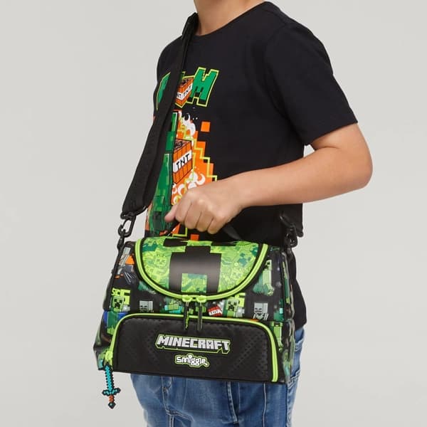 کیف غذا 2 طبقه Smiggle طرح ماینکرفت — تصویر ۳