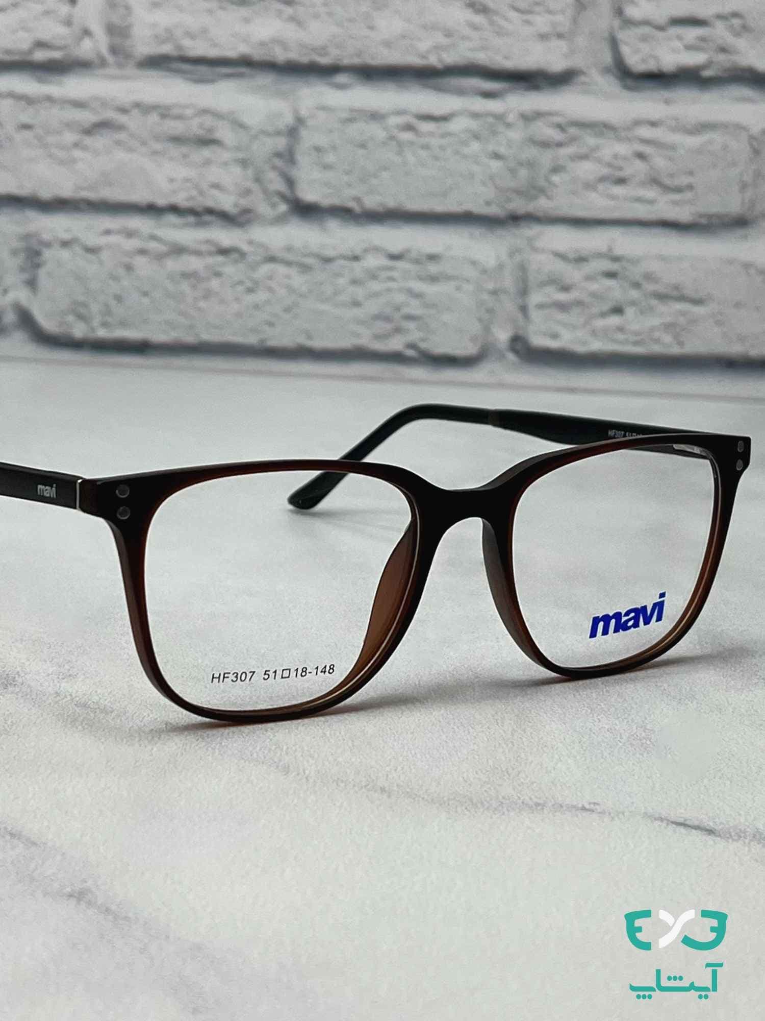 عینک طبی ماوی Mavi مدل HF307 قهوه ای