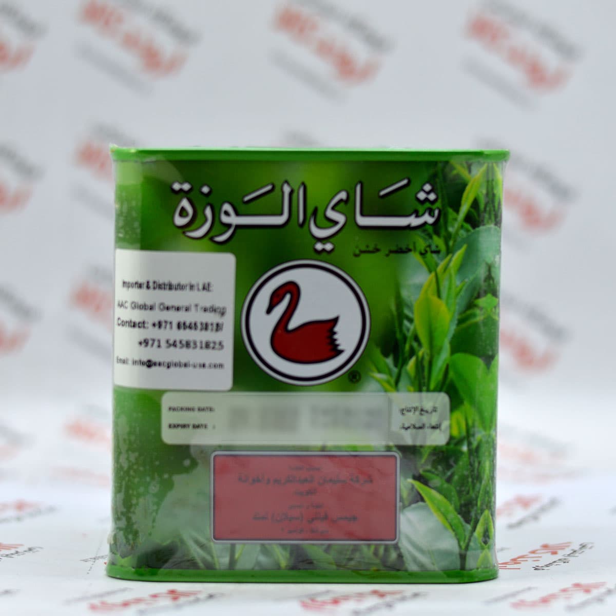 چای سبز قوطی فلزی الوزه Alwazah — تصویر ۳