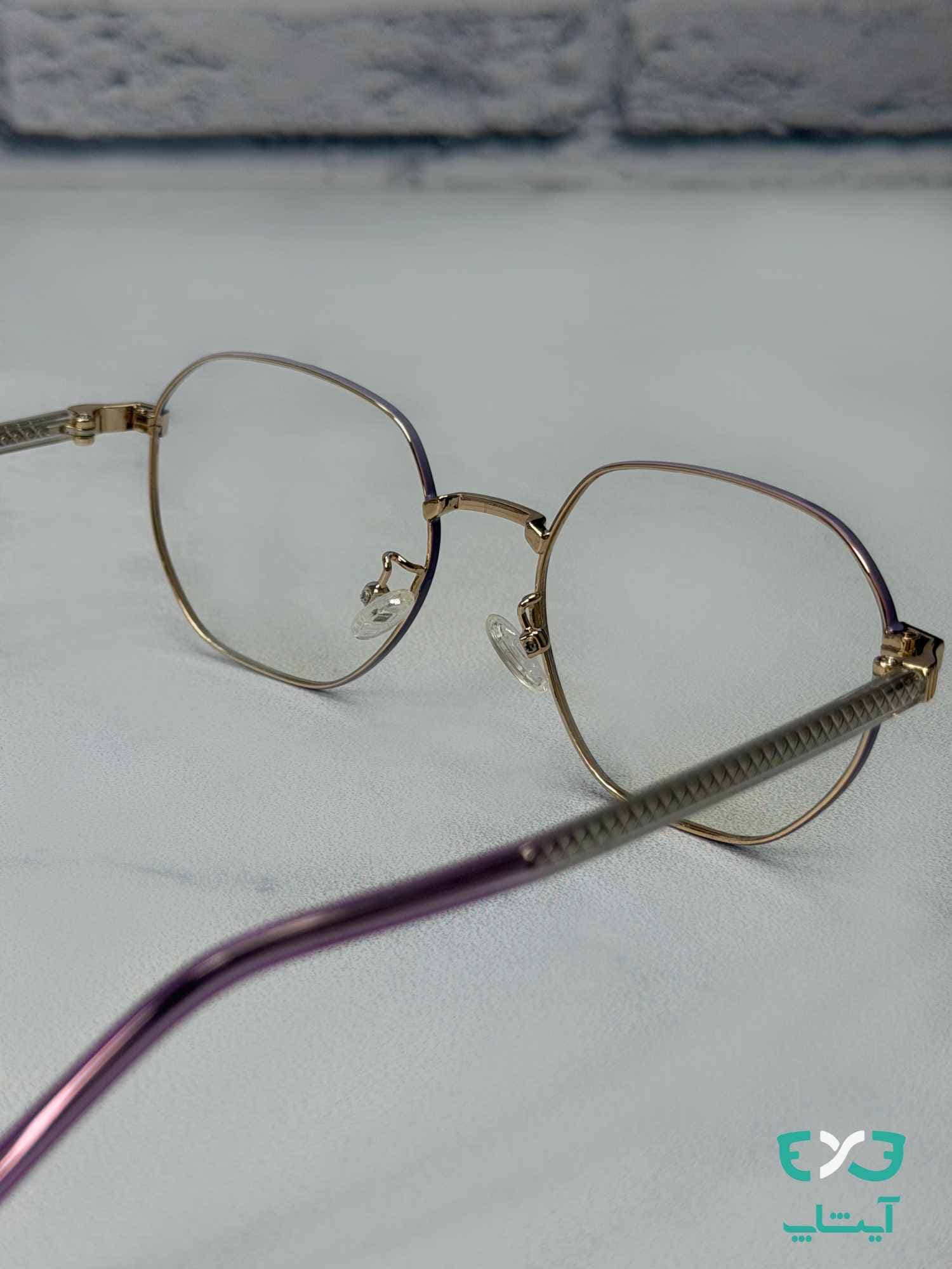عینک طبی دلموند delmond مدل G95_155 بنفش — تصویر ۳