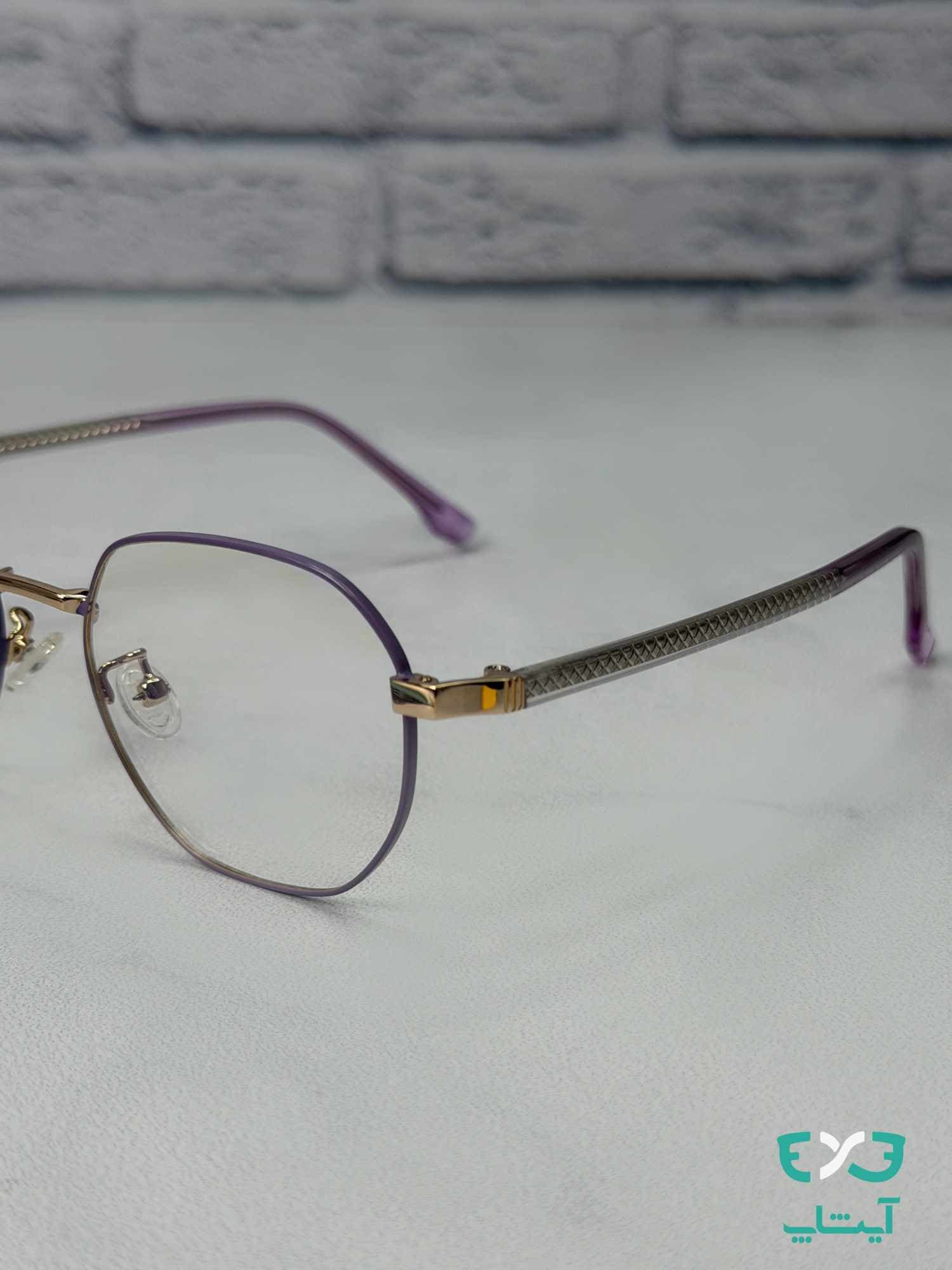 عینک طبی دلموند delmond مدل G95_155 بنفش — تصویر ۴