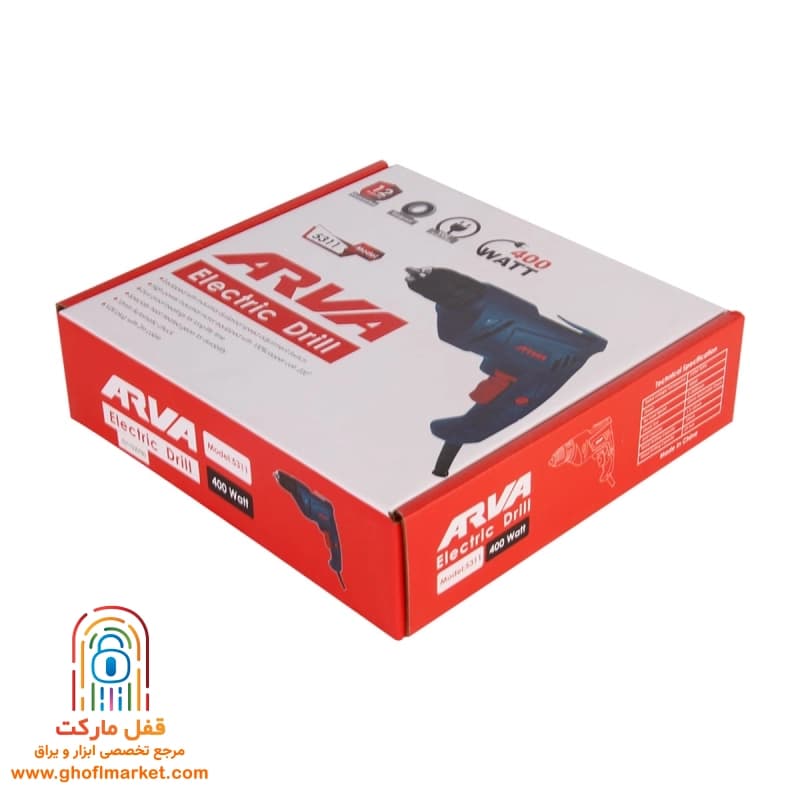 دریل 400 وات دیمردار آروا مدل 5311 — تصویر ۴