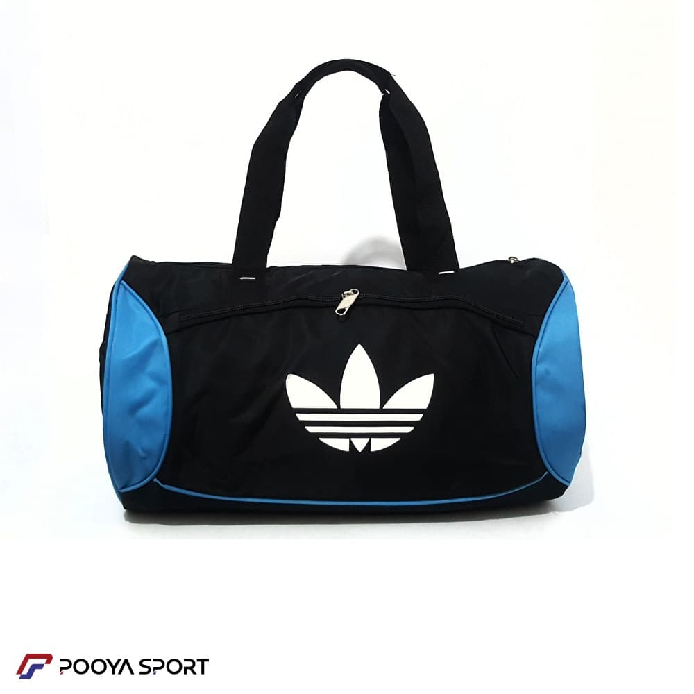 ساک ورزشی آدیداس adidas گرد سایز متوسط مشکی- آبی