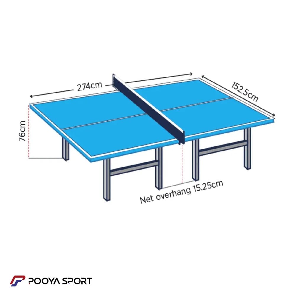 تور و گیره میز پینگ پنگ Ping Pong مدل پیچی اعلا (ست کامل) — تصویر ۷