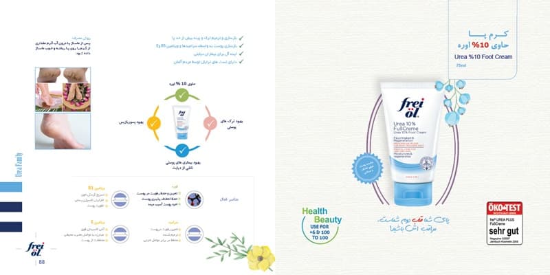 کرم پا حاوی 10% اوره 75میلی لیتر فرای ال — تصویر ۲