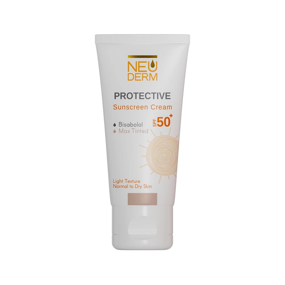 کرم ضد آفتاب رنگی SPF 50 نئودرم حجم 50 میلی‌لیتر
