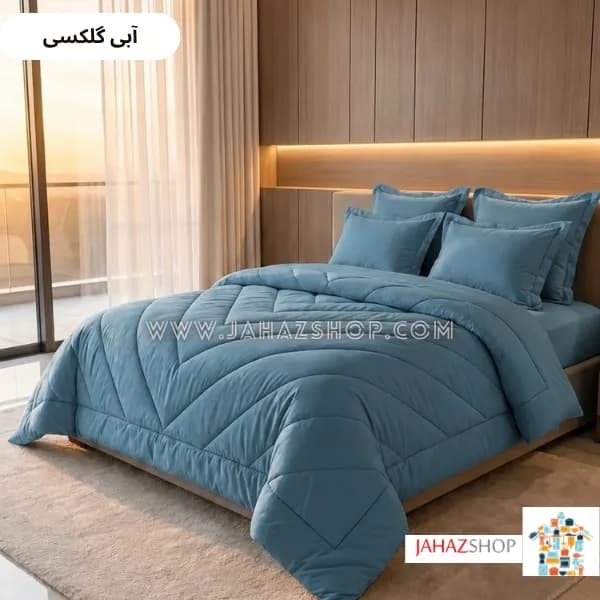 سرویس روتختی هتلی ساده صادراتی جنس نخ پنبه یک رو (تک رنگ) — تصویر ۵