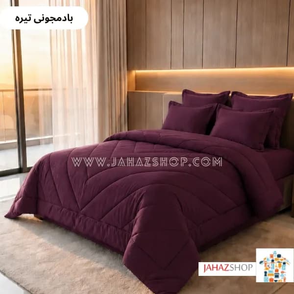 سرویس روتختی هتلی ساده صادراتی جنس نخ پنبه یک رو (تک رنگ) — تصویر ۶