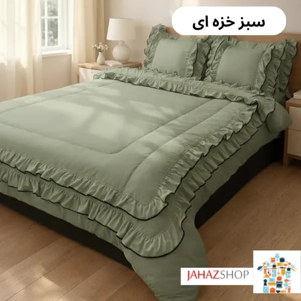 سرویس روتختی چیندار طرح دنیز فولدر دوزی — تصویر ۶