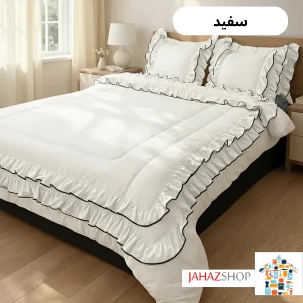 سرویس روتختی چیندار طرح دنیز فولدر دوزی — تصویر ۵